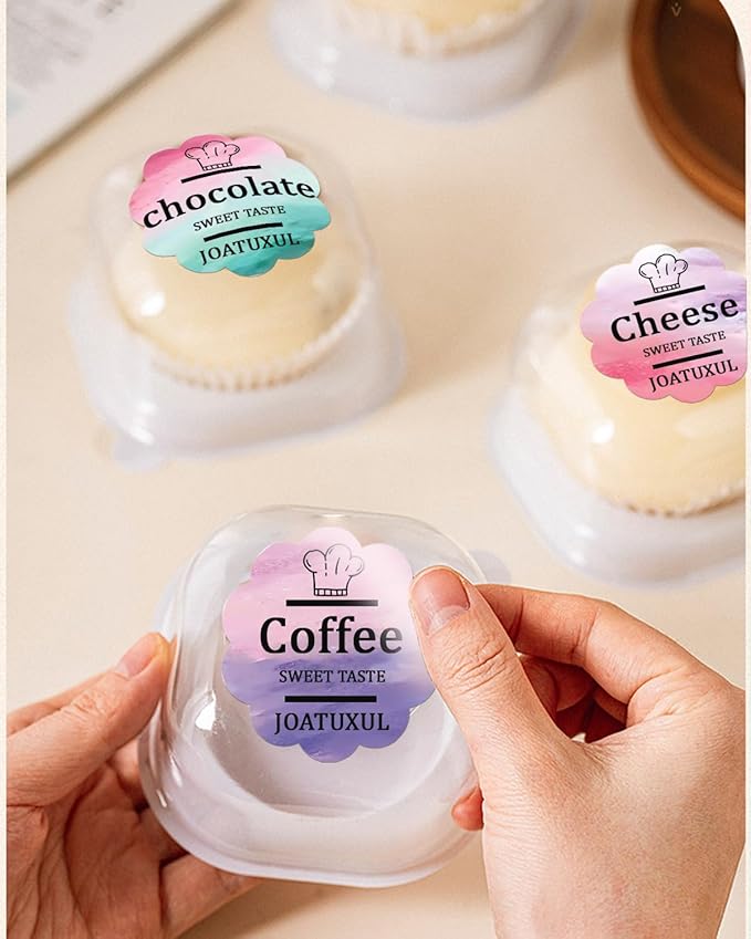 2''2'' Flower Thermal Sticker Labels, 500 Self-Adhesive Direct Thermal Labels/1 Roll, Multi-Purpose for DIY Logo Design, Name Tag, QR Code, Nebula-DeskLoop Office