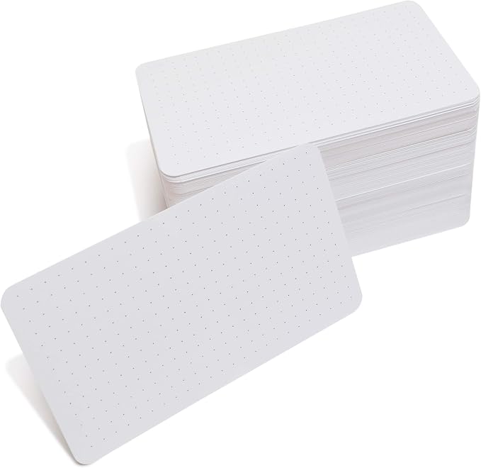 Bullet Cards with the Same Grid as Bullet Dotted Journals by PatsFlashCards