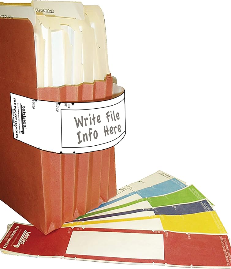 Tabbies File Pocket Handles, 9.63 X 2, 12 Sheets/Pack - Image 11