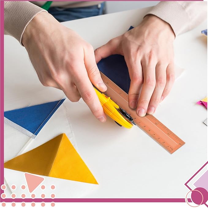 240 Pcs 12 Inch Plastic Rulers Bulk, Back to School Supplies, Assorted Colored Flexible Metric Rulers with Centimeters and Inches Measuring Tool for School Classroom Students(Boho)-DeskLoop Office