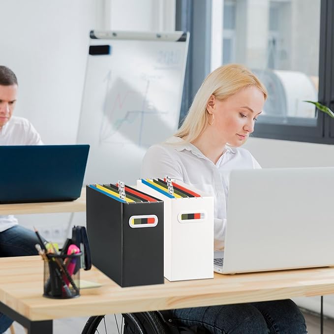 25 Packs Hanging File Folders,Standard Green File Folders for Filing Cabinet,1/5 Adjustable Tabs & Labels,Bulk File Organizer for Office,School,Home-DeskLoop Office