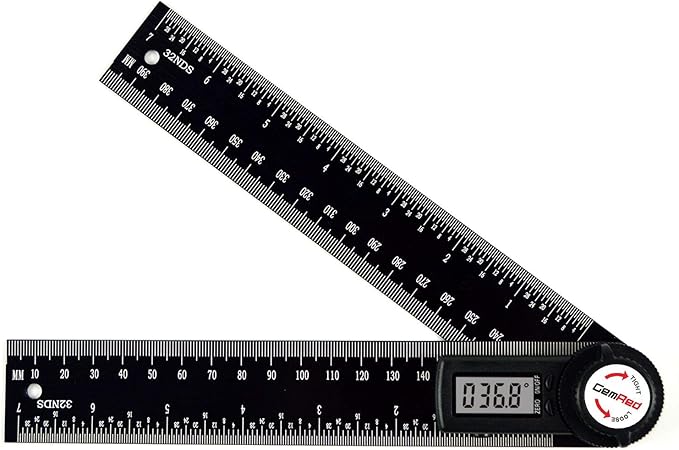 GemRed 82305 Aluminum Digital Angle Finder Protractor-DeskLoop Office