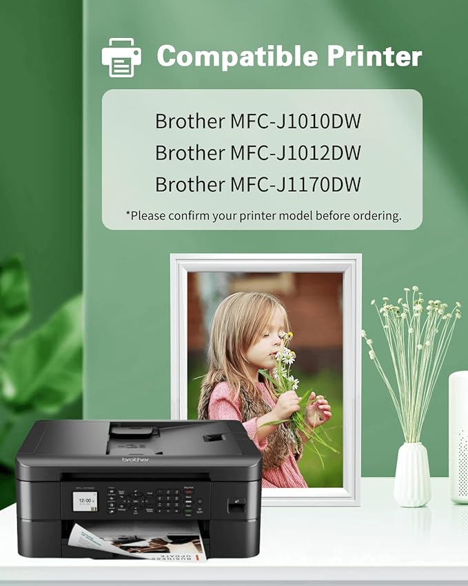 LC401 Black Ink Cartridge Replacement for LC401BK LC401 LC401XL to Work with Brother MFC-J1010DW, MFC-J1012DW and MFC-J1170DW Printers, 2 Pack