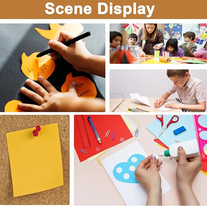 100 Sheets Yellow Cardstock 8.5 x 11 Scrapbooking Paper, 200gsm/75lb Heavyweight Printer Paper Card Stock for DIY Card Making, School, Wedding Invitations, Party Decoration, Certificates-DeskLoop Office