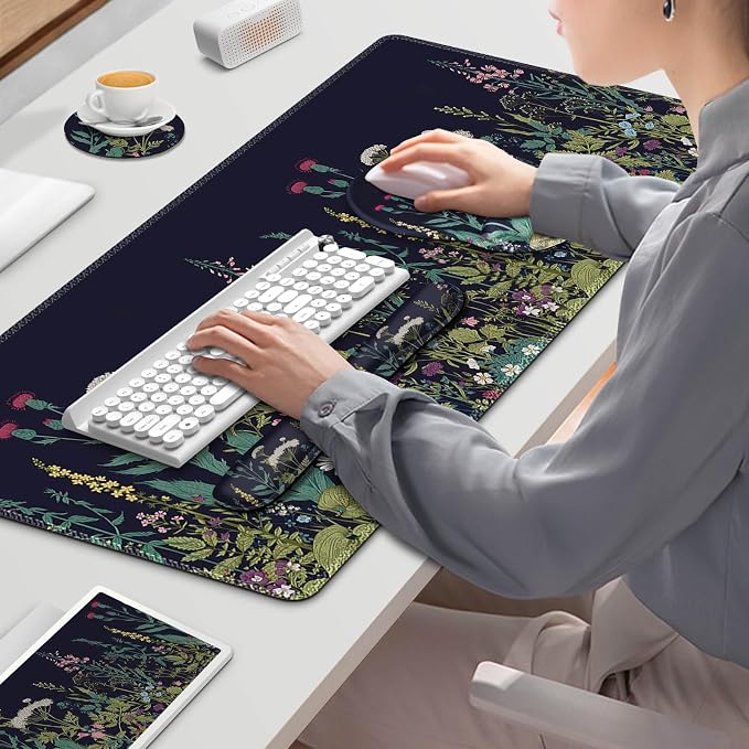 ToLuLu Desk Mat, XXL Large Mouse Pad Wrist Support Set,4 in1 Gaming Mousepad - Image 9