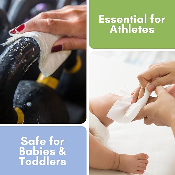 Nurture XL Antibacterial Body & Hand Wipes | Alcohol-Free Antiseptic Wet Sanitizer Towelettes for Germ Removal, Disinfecting Skin, Sanitizing Hands |Cleaning Cloths | Adults & Baby | Thick & Strong-DeskLoop Office