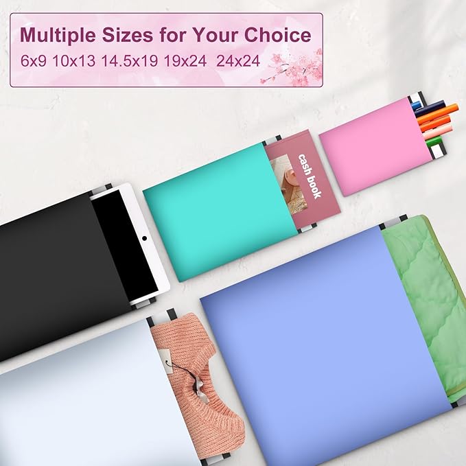 120PC Poly Mailers 6x9 Inch Pink Mailing Envelopes Bags Shipping Bags with Self Adhesive Waterproof and Tear-Proof Postal Bags-DeskLoop Office