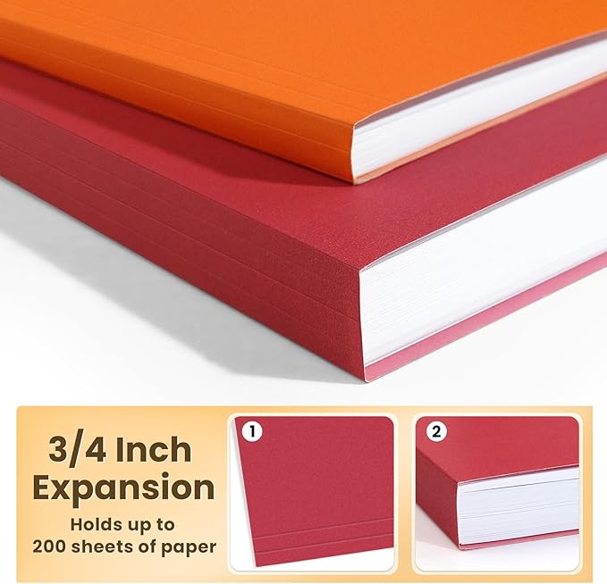 SUNEE Hanging File Folders, 50 Pack Letter Size Hanging File Folders with 1/5-cut Tabs, Stay Organized for Your Home and Office Bulk File, Documents and Paper,10 Assorted Colors-DeskLoop Office