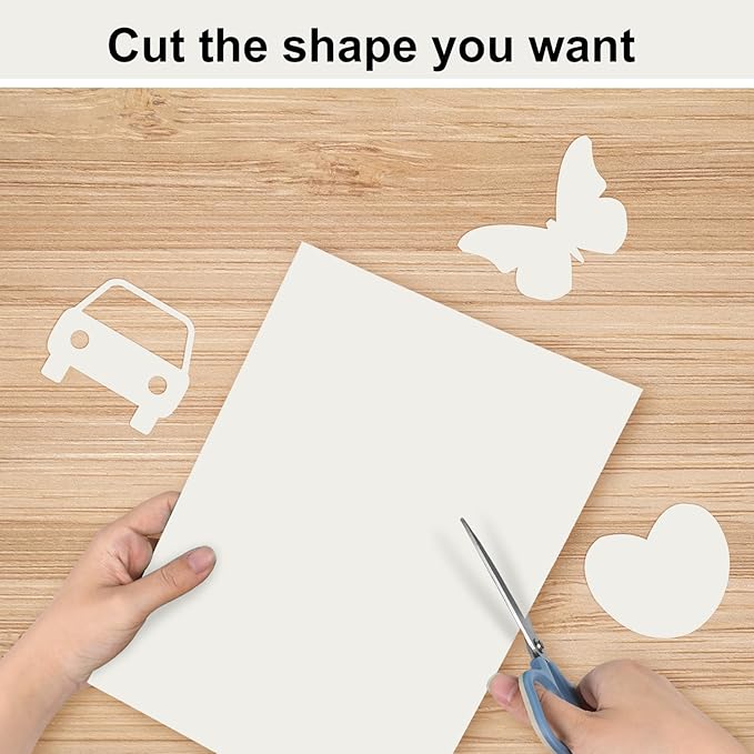 OcePor 50 Sheets Cream Cardstock Paper, Colored Printer Paper 8.5 x 11, Card Stock Thick Construction for Craft,Scrapbook,Office Printing, Invitations, Certificates,92 lb/250gsm-DeskLoop Office