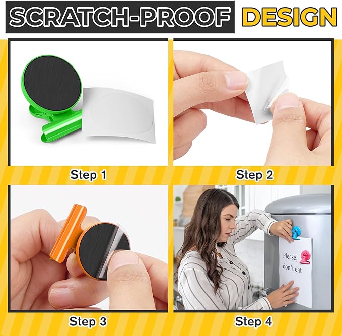 40 Pack Refrigerator Magnets with Clips, Fridge Magnets Whiteboard Magnet Clips, Teacher Classroom Must Haves,Manget Heavy Duty, Best for Photo Displays,Whiteboard,Refrigerator,Locker,Plant-DeskLoop Office