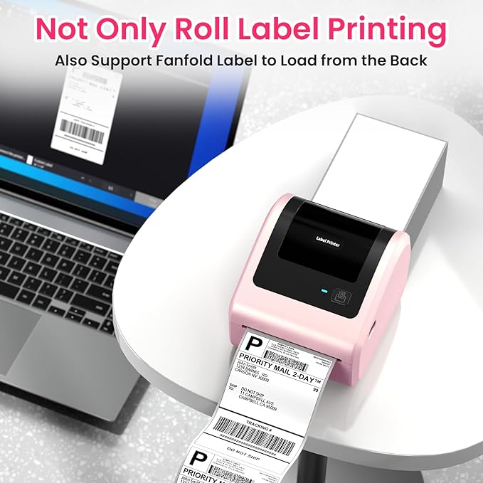 Bluetooth Thermal Label Printer 4x6 - D450BT Shipping Label Printer for Small Business, Shipping Packages, Office, Home, Compatible with Ebay, USPS, Shopify, Amazon-DeskLoop Office