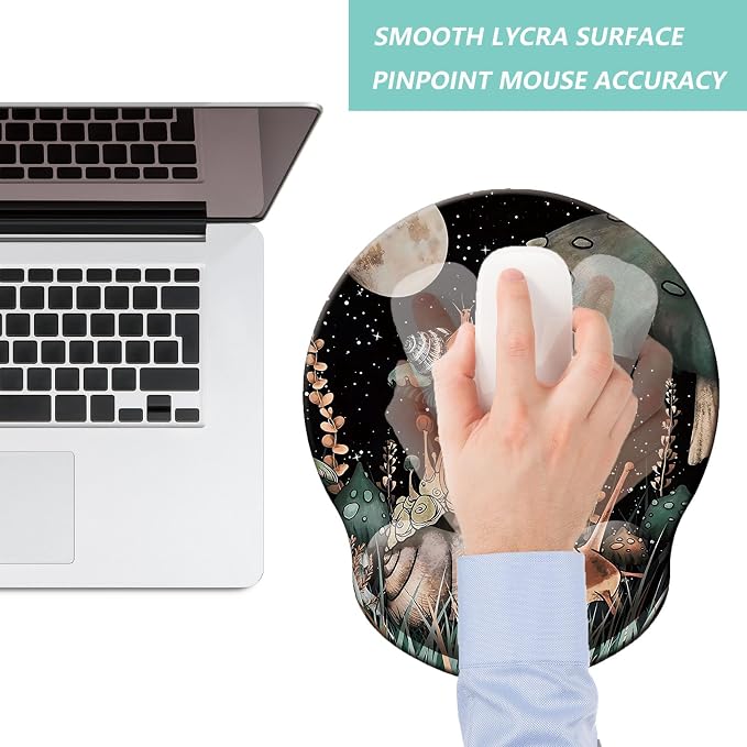 Mouse Pad with Wrist Support, Ergonomic Mouse Pad with Memory Foam Wrist Rest - Image 7