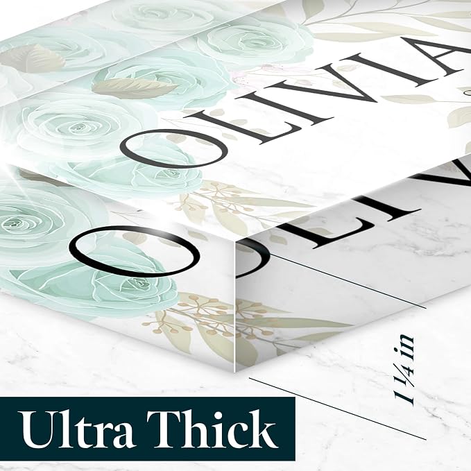 Desk Name Plate Personalized, Custom Name Plates 2½/x8 Inches, Thick - Image 4