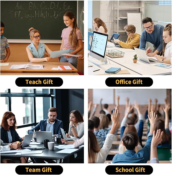 Bamboo Personalized Pens Bulk with Stylus - Custom Logo/Name, 12 Pack Ballpoint Pens - Student & Teacher Bulk Gifts, Corporate Giveaways, Back to School Supplies - Black Ink-DeskLoop Office