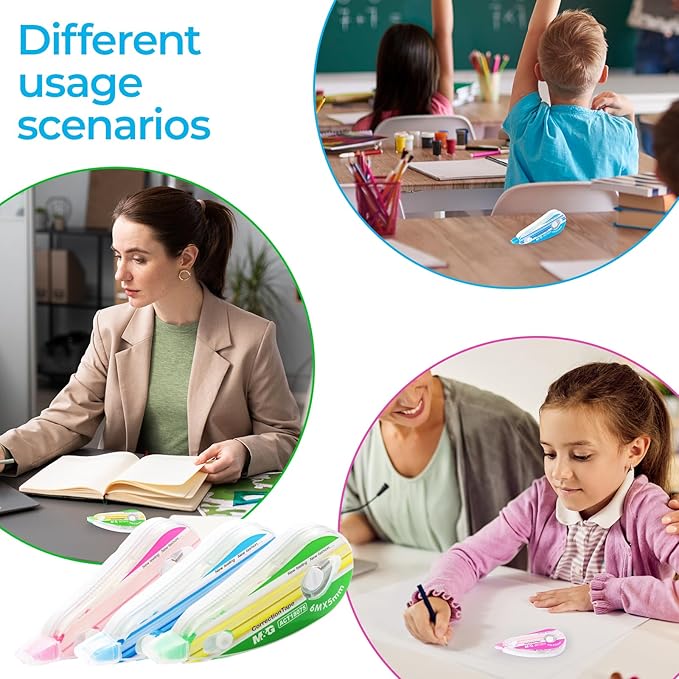 M&G 12 pack Correction Tape,19.7 feet correction tape, Easy to Use Applicator for Instant Corrections, Study Supplies and Office Products-DeskLoop Office