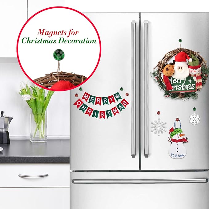 Push Pin Magnets - Tiergrade 60 Pack 7 Assorted Color Strong, Office, Use at Kitchen Home and School Classroom, for Refrigerator Dry Erase Board and Whiteboard.-DeskLoop Office