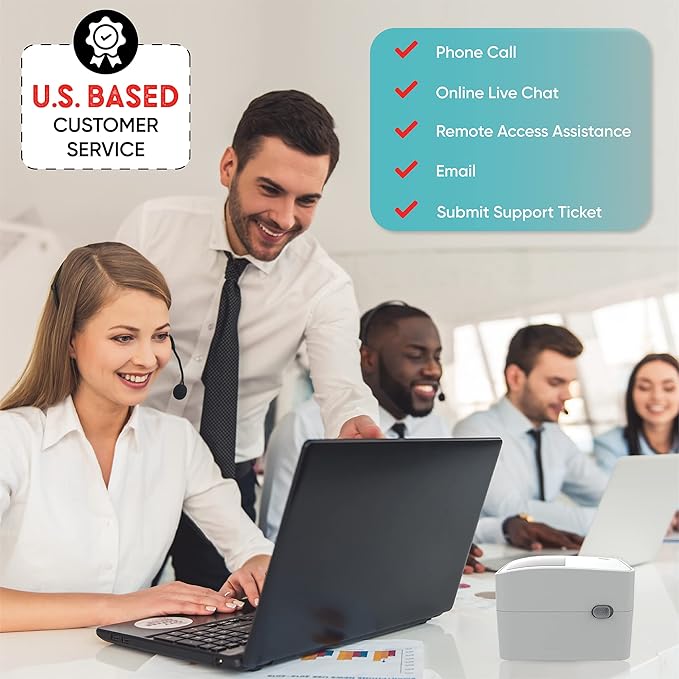 2054K-AP Auto Peel Shipping Label Printer, Separate Label from Backsheet Automatically, Print on Windows Mac Chromebook via USB, Print Wireless for BT on Windows ONLY, UPS USPS FedEx-DeskLoop Office