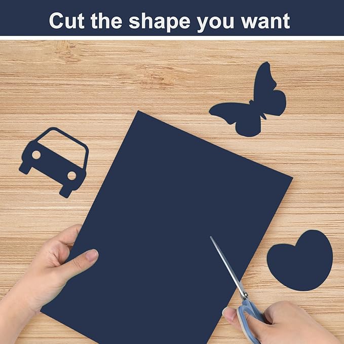 OcePor 100 Sheets Navy Blue Cardstock Paper, Colored Printer Paper 8.5 x 11, Thick Construction for Cards Making, Scrapbook,Office Printing, Invitations, Certificates,DIY Crafting 92 lb/250gsm-DeskLoop Office