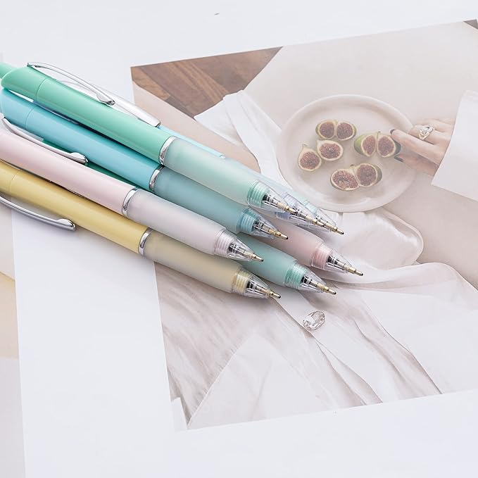 Ball Point Pen Black Ink Ballpoint Pens with Super Soft Grip Medium Point 1.0mm Office Pens (12 pack)-DeskLoop Office