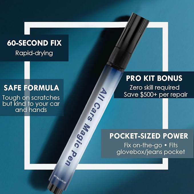 All Cars Magic Pen, Car Scratch Remover, Quick Fix for Scratches and Paint Damage, Weatherproof Fits All Car Colors (2pcs)-DeskLoop Office