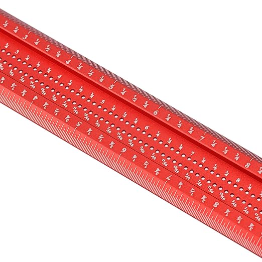 Woodworking Scriber T-Square Ruler 12in with Thoughtful Support Lips, Architect Ruler for Carpenter Work, Layout and Measuring Tools…-DeskLoop Office