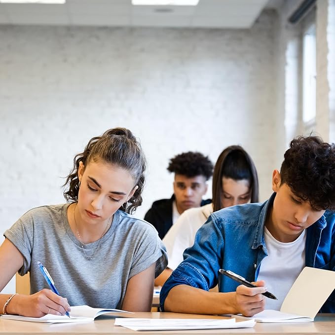 ParKoo 20 Pack Retractable Erasable Gel Pens Clicker, Fine Point 0.7 mm, Make Mistakes Disappear, Black Pens for Writing, Journaling and Crossword Puzzles-DeskLoop Office