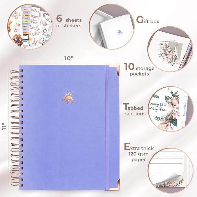 Clever Fox Wedding Planner – Notebook Organizer - Image 6