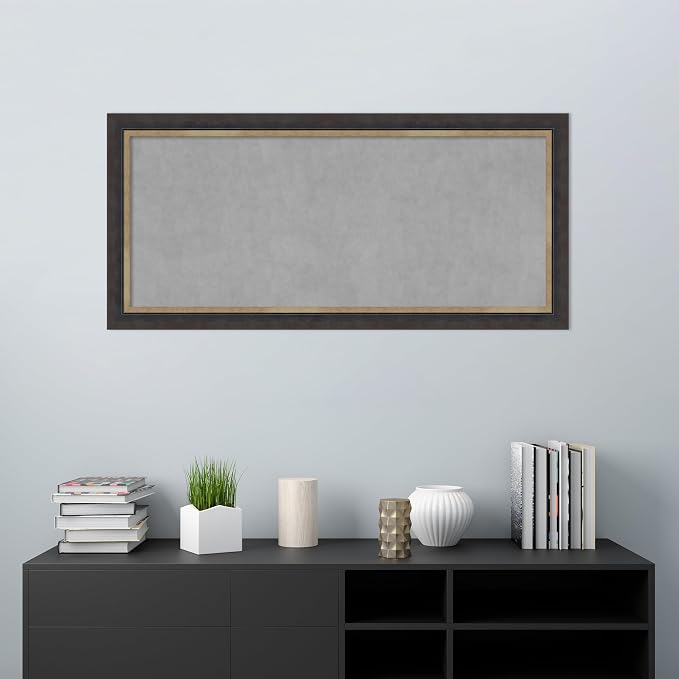 Amanti Art Black Framed Magnetic Board 25x53 Oversize Vision Board - Image 5