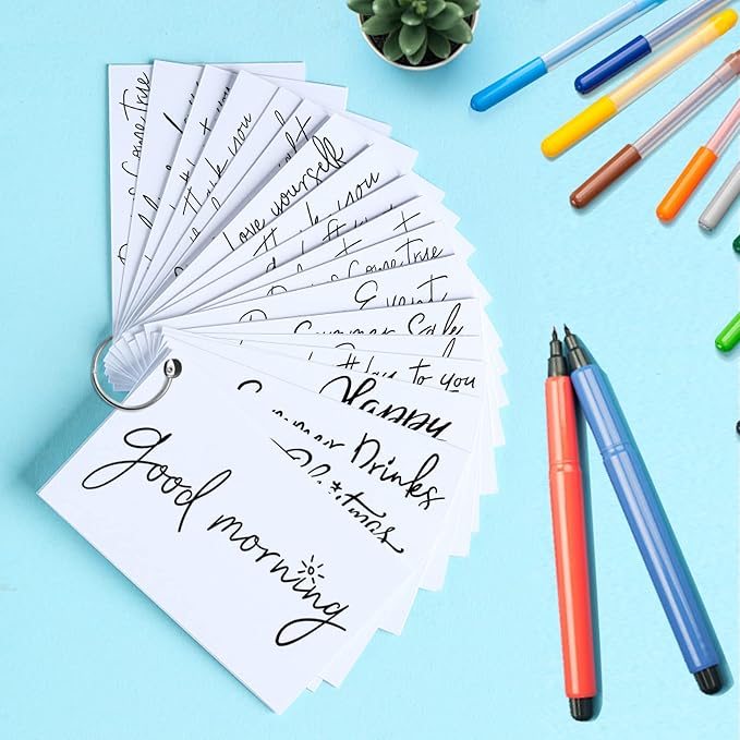 100 Pack White Blank Index Cards 4x6 Thick Paper, Goefun 80lb Heavyweight CardStock Unlined Notecards for Post Cards, Photo Paper, Recipe Cards-DeskLoop Office