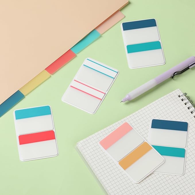 Mr. Pen- Sticky Index Tabs, 500 Pcs, 21 Sets, Colorful Sticky Tabs for Notebooks, Page Markers, Page Tabs for Binders, Page Tabs Sticky Tabs for Books, Notebook Tabs, Book Sticky Tabs for Notebooks-DeskLoop Office