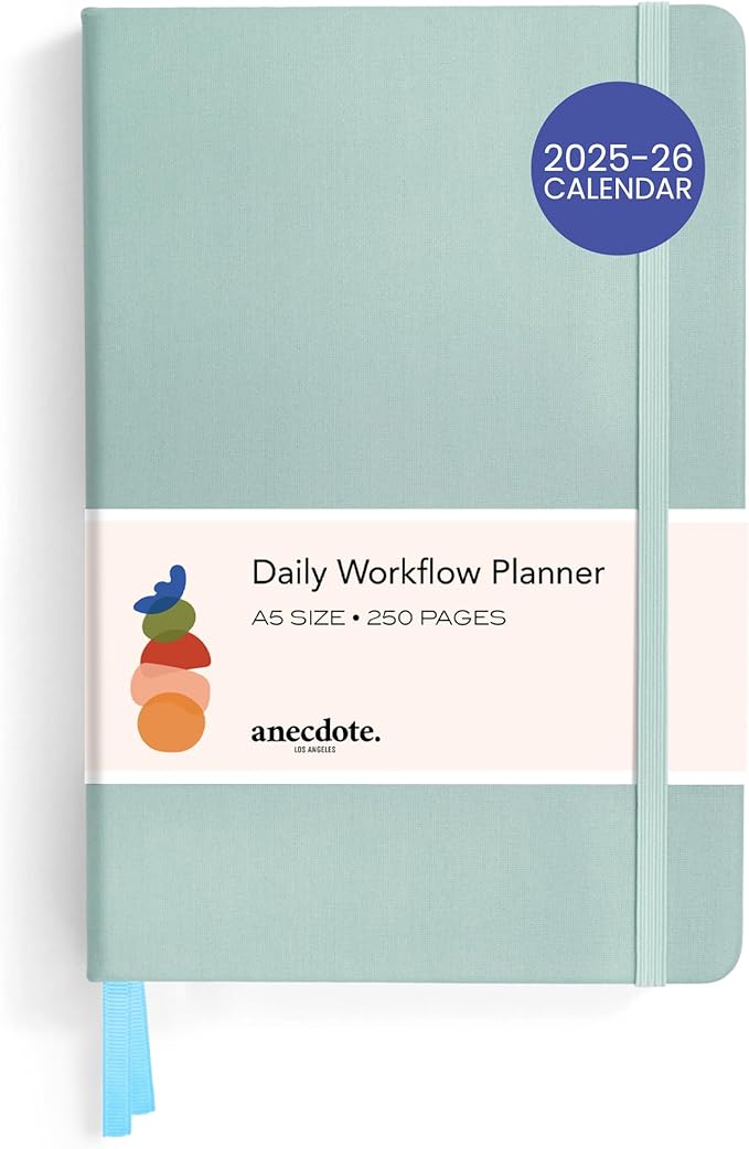 Anecdote 2025-2026 Planner: A Monthly, Weekly & Daily Planner 2025-2026 for Planning Your Success - A5 Size Hardcover Start Anytime and Achieve your Goals. - Dutch Blue-DeskLoop Office