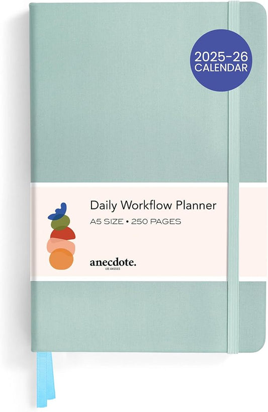Anecdote 2025-2026 Planner: A Monthly, Weekly & Daily Planner 2025-2026 for Planning Your Success - A5 Size Hardcover Start Anytime and Achieve your Goals. - Dutch Blue-DeskLoop Office