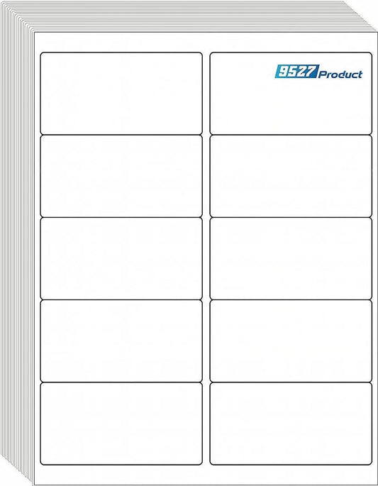 9527 Product 10 UP Sticker Labels,2x4 inches FBA Shipping Address Labels for Laser/Ink Jet Printer,Total 5000 Labels-DeskLoop Office