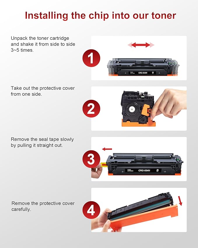 045H Toner Cartridge Set Compatible for Canon 045 Toner cartridges 045H CRG-045 for Canon MF632cdw Toner Work with Canon Color imageClass MF632Cdw MF634Cdw LBP612Cdw MF632 MF634 Laser Printer(4 Pack)-DeskLoop Office