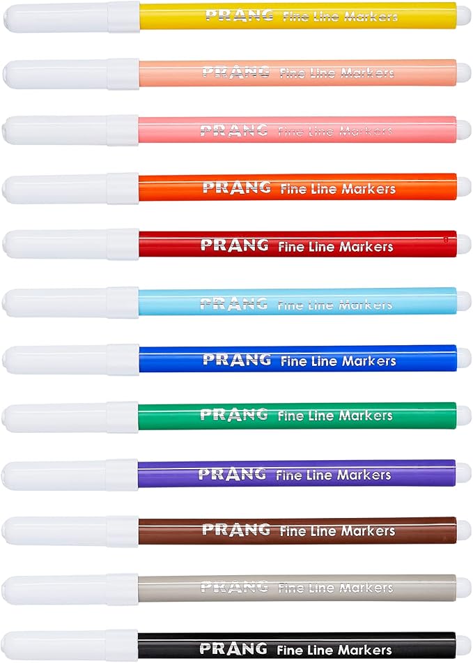 Prang Classic Art Markers Classroom Pack, Fine Tip, Assorted Colors, 144 Count-DeskLoop Office