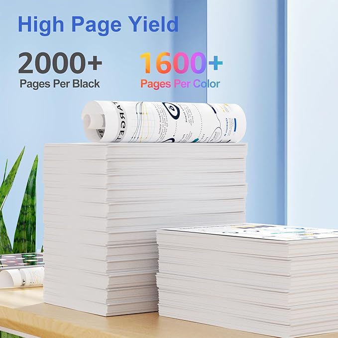 Toner Kingdom Ink Cartridges Remanufactured for HP 952 XL Ink Cartridge Combo Pack Work for HP OfficeJet 8702 OfficeJet Pro 7720 7740 8210 8710 8720 8730 8740 Series (4 Pack Black Cyan Yellow Magenta)-DeskLoop Office