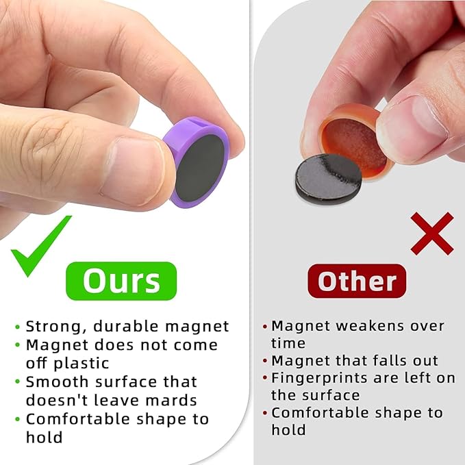 Qualsen Fridge Magnets, Funny Cute Refrigerator Magnets for Whiteboard, Locker, Office, Classroom (Smile-20pcs)