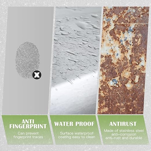 60 Liter Trash Can Soft-Close, Smude Resistant Trash Can with Foot Pedal-Brushed Stainless Steel and Two Independent Drums Waste Bin for Home, Kitchen, Office, Bathroom-DeskLoop Office