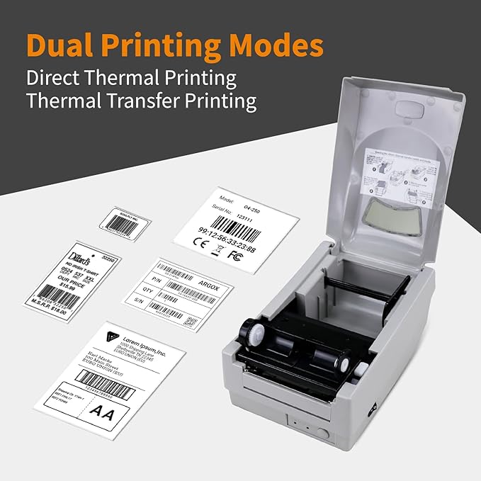 ARGOX OS-214plus Pro Thermal Label Printer 4x6 for Shipping, Barcode, Tags, USPS, UPS, FedEx|Direct & Thermal Transfer|USB, RS-232|Desktop Label Printer for Mailing, Packaging
