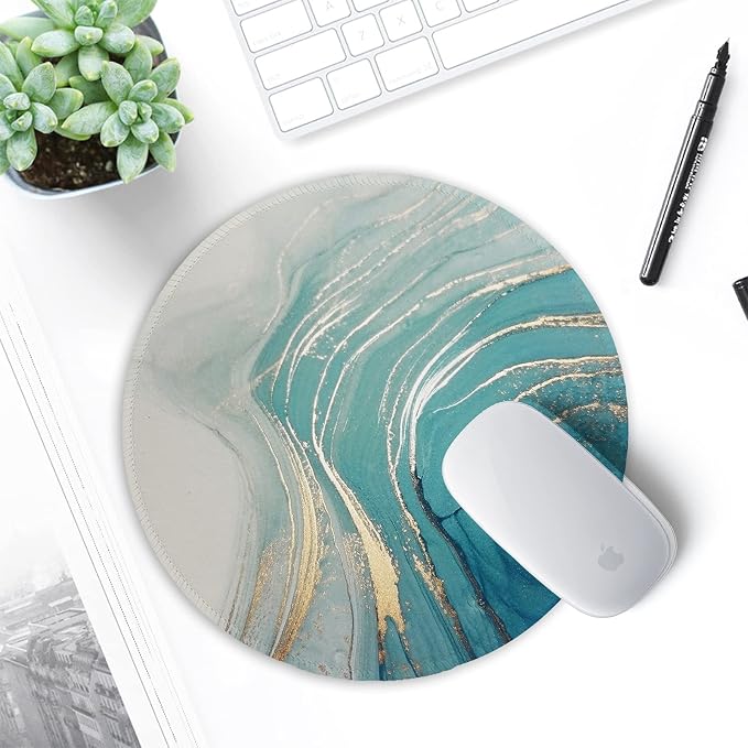 ITNRSIIET Round Mouse Pad with Stitched Edge Premium-Textured Waterproof - Image 7
