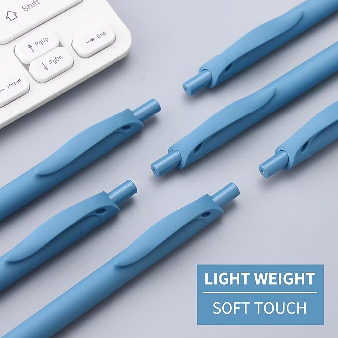 deegtran Pens Bulk, 50 Pack No Bleed Click Pens, Wholesale Retractable Ballpoint Pens, Pen Medium Point, Smooth Ink Pen, 1.0MM Blue Ink-DeskLoop Office
