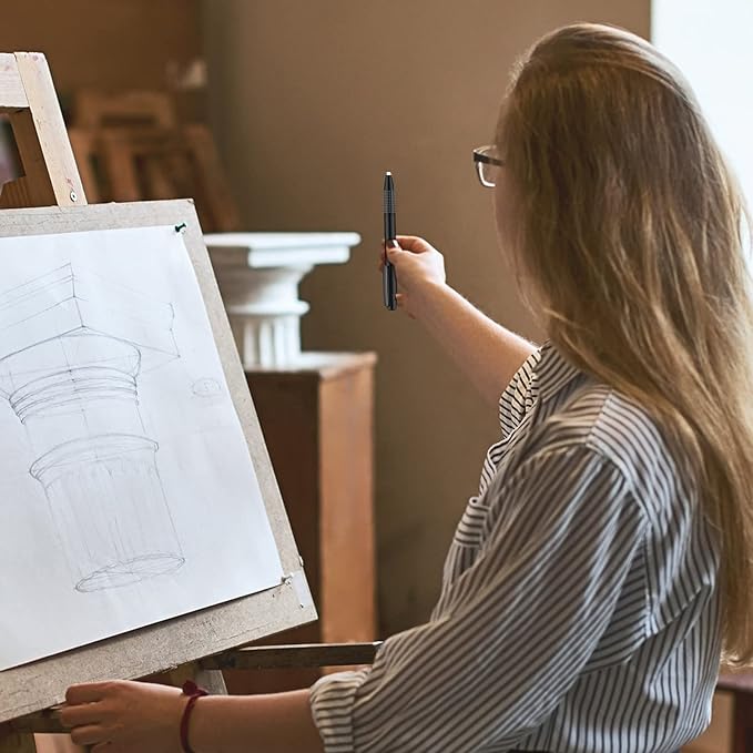 Eersida Retractable Eraser and Refill Mechanical 3.8 mm Pen Style Art Erasers for Artists Drawing Painting, Students Teacher Adult Office School Home(4 Packs)-DeskLoop Office