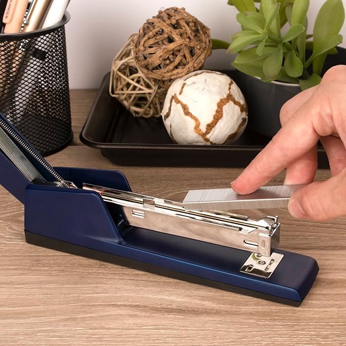 Swingline Stapler, 30 Sheet Capacity, 747 Classic Stapler, Jam Free, Metal, Royal Blue (74724)-DeskLoop Office