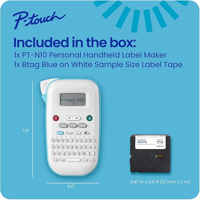 Brother P-Touch PT-N10 Personal Handheld Label Maker, Portable and Prints - Image 11