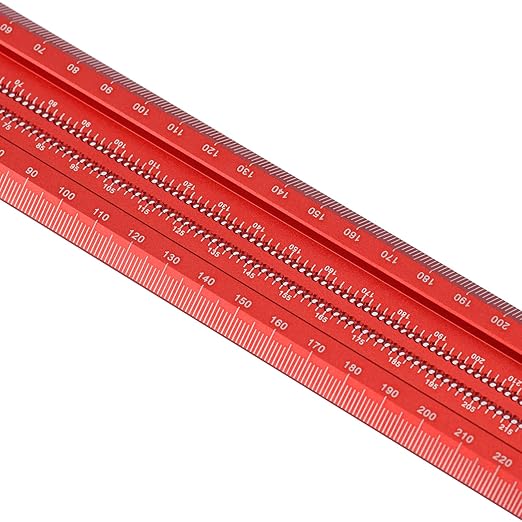 Woodworking Scriber T-Square Ruler 300mm with Thoughtful Support Lips, Architect Ruler for Carpenter Work, Layout and Measuring Tools…-DeskLoop Office