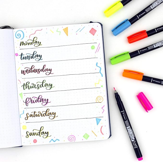 Tombow 56437 Fudenosuke Neon Brush Pen - Image 6