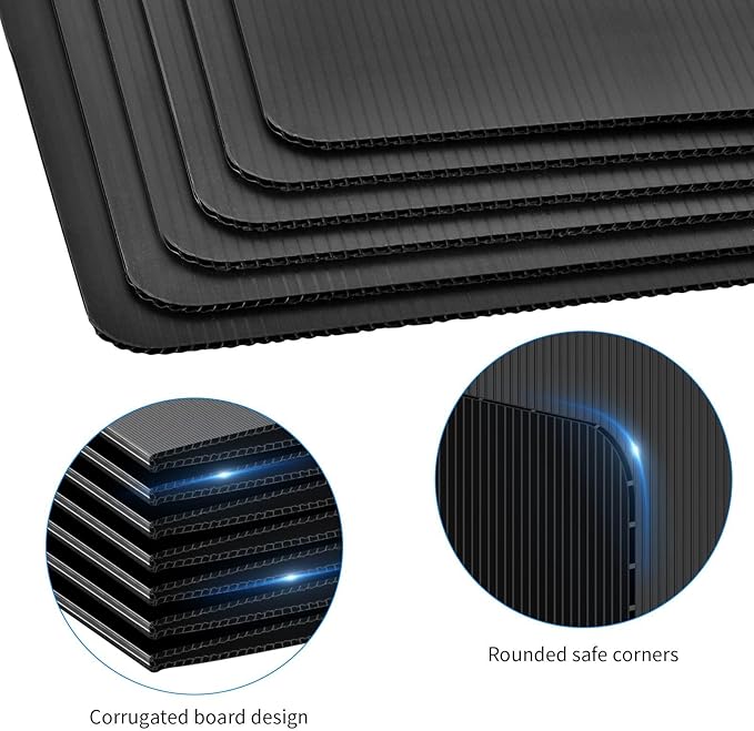 Privacy Shields for Student Desks, Inspirational Privacy folders for Student Testing Desk Dividers- Includes Extra Labels, Black (Pack of 24)-DeskLoop Office