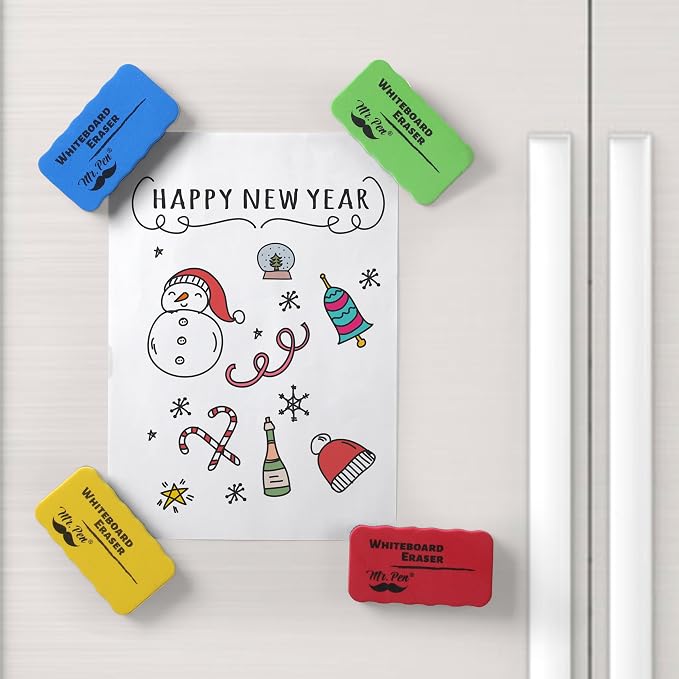 Mr. Pen- Magnetic Dry Erase Erasers, 8 Pack | Colorful Magnetic Whiteboard - Image 6