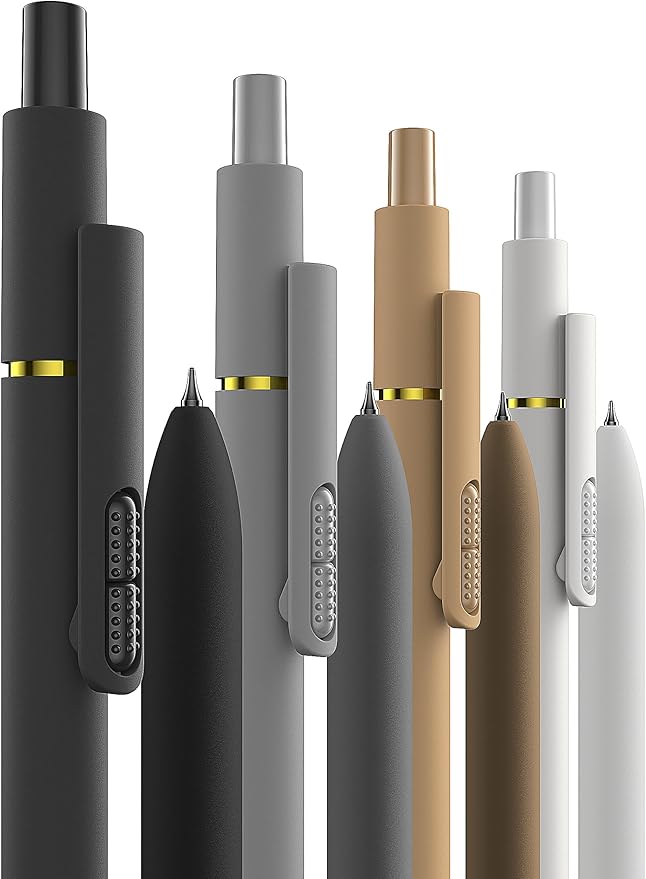 8 Pcs Gel Pens - 0.7mm Fine Point Smooth Writing Black Ink, Quick-Dry Long Lasting Fidge Pens, School & Office Supplies for Men Women-DeskLoop Office