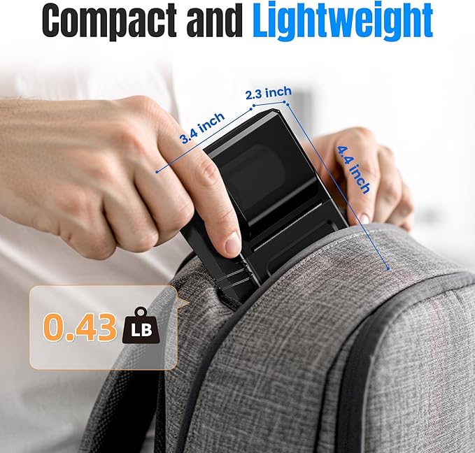 Label Maker, M102 Label Printer Bluetooth Label Machine with Tapes 1000+ Icons 300+Templates for Small Business, Office, Home, Kid School Items, Black-DeskLoop Office